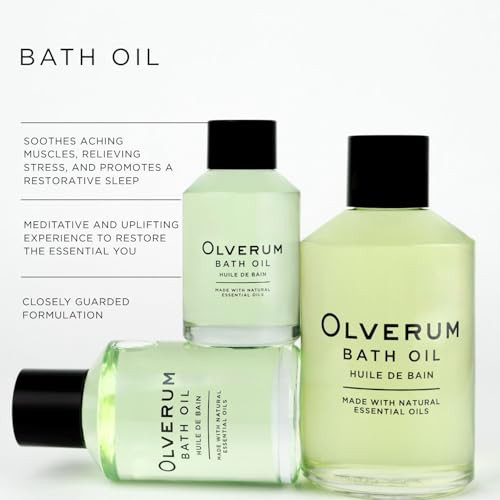OLVERUM Natural Bath Oil Vegan CrueltyFree Revitalizing Clean Beauty Bath Oil 425 fl oz 125 ml