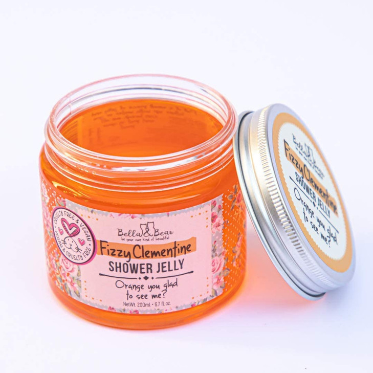 Bella Bear Fizzy Clementine Shower Jelly Vegan Cruelty Free Teen Girl Gifts 67oz