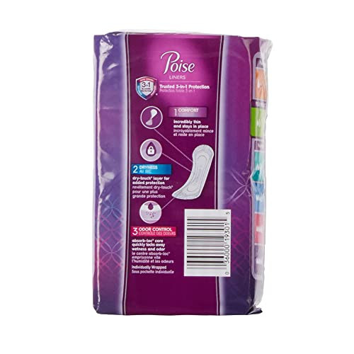 Poise Fresh Protection Female Incontinent Pad Regular Length 75 19305 Light 78 Ct