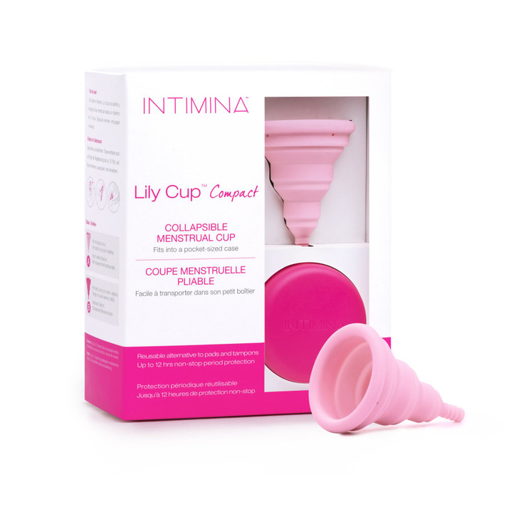Intimina Lily Cup Compact Small Menstrual Cup with Flatfold Compact Design Disposable Menstrual Cups Period Cup Reusable