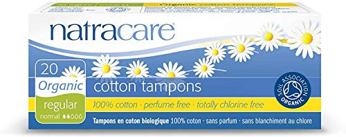 Natrcare Tampons NonApplicator Regular 20 Ct Set of 4