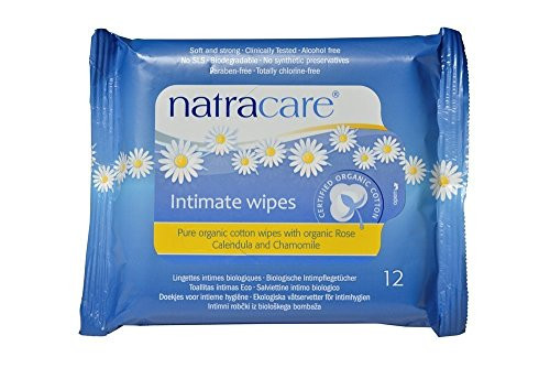 Natracare Organic Intimate Cotton Wipe 12 Pack Value Size 144 Wipes Total 12 Count