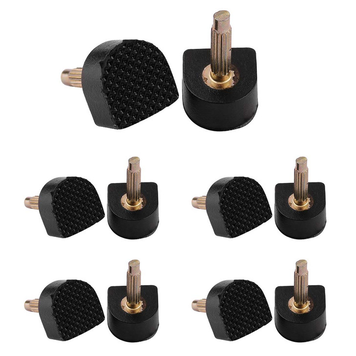 uxcell Woman Shoes Repair High Heel Tips Lift Stiletto 10pcs 11 x 11 x 18cm Black