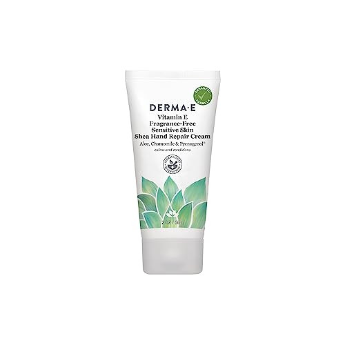 Derma E Vitamin E Fragrance Free Sensitive Skin Shea Hand Repair Cream Intensive Therapy Hand Cream Cruelty Free Unscent