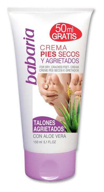 Babaria Dry Feet Cream Absorbs Quickly to Instantly Soothe and Smooth Deepest Hydrating Effect Infused with Aloe Vera Sw