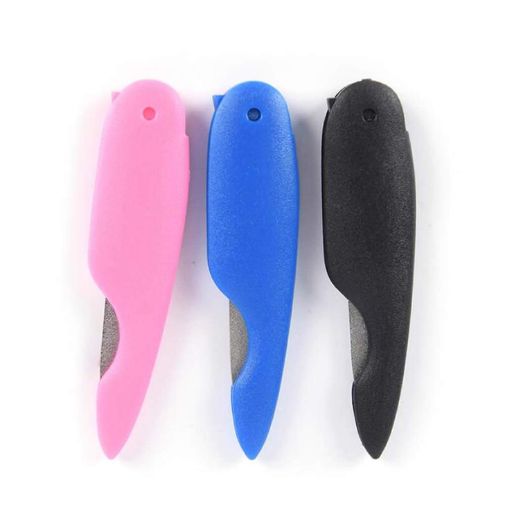RAYNAG 10 Pack Folding Pocket Size Nail File Stainless Steel Manicure Nail CareRandom Color