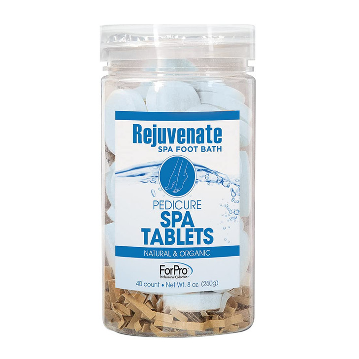 Rejuvenate Spa Foot Bath Pedicure Spa Tablets Organic Foot Soak Tablets for Softening Skin Replenishing Moisture Ocean B