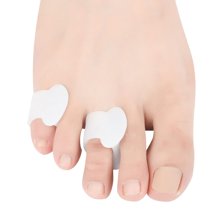 Hoogoo Toe Spacers for Feet Women Man Bunion Corrector Pinky Toe Separators Silicone Small Toe Protector Spreader Toe Co
