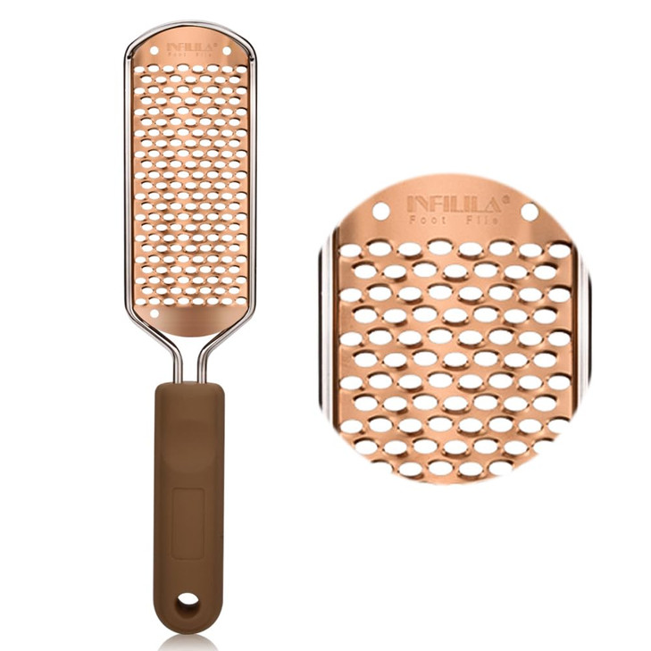 NXJ INFILILA Pedicure Foot File Callus Remover Foot Grater Professional Stainless Steel Callus Remover for Feet Heel Scr