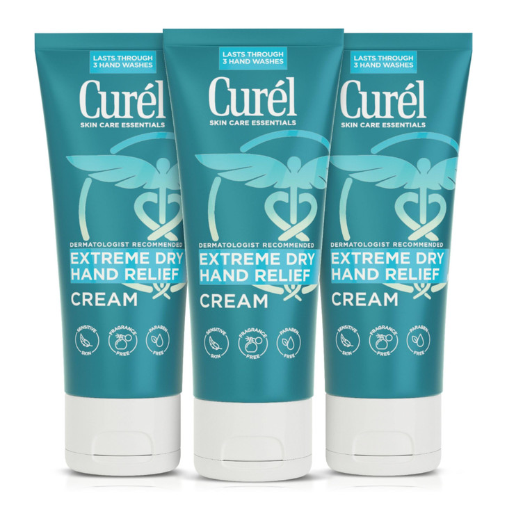 Curel Extreme Dry Hand Relief Dermatologist Recommended LongLasting Cream For Dry Hands Paraben Free FragranceFree Hand