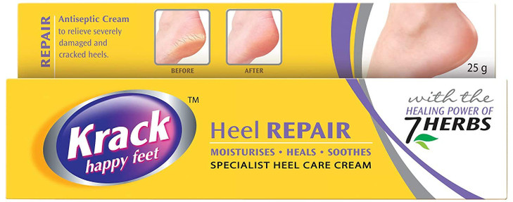 Krack Cream for Dry Rough Cracked Heels Chapped Hands Fissures Chilblains