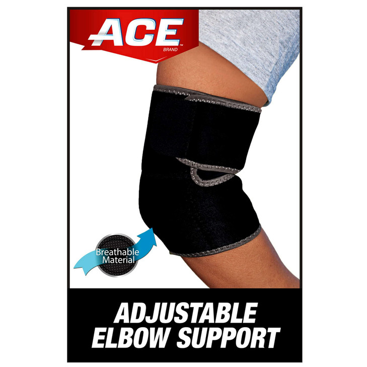ACE Brand Adjustable Compression Elbow Support, Moderate Support for Weak, Sore or Injured Joints, Adjustable Features, One Size Fits Most online at globaldelivered