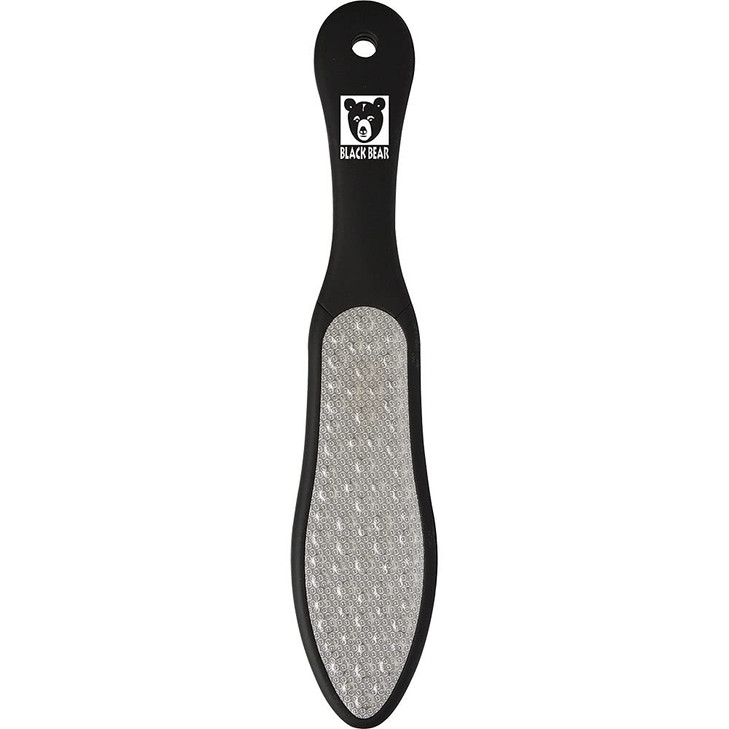 ForPro Black Bear Stainless Steel Pedicure File Callus Remover Foot File DoubleSided Professional Quality Tool for Heels