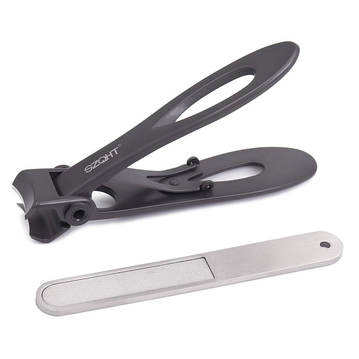 SZQHT Ultra Wide Jaw Opening Toenail Clippers Nail Clippers for Thick Nails Cutter for Ingrown Manicure SetPedicure KitM