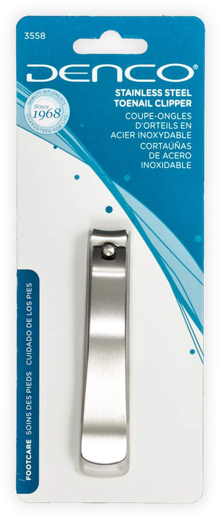 Denco Stainless Steel Toenail Clipper Silver 3558N