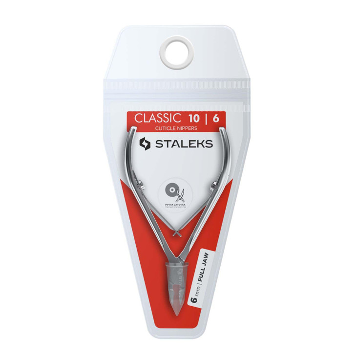 Staleks Classic Cuticle Nippers 10 8mm Blade Cuticle Trimmer Stainless Steel Ergonomic Grip Sharp Durable Ideal for Mani
