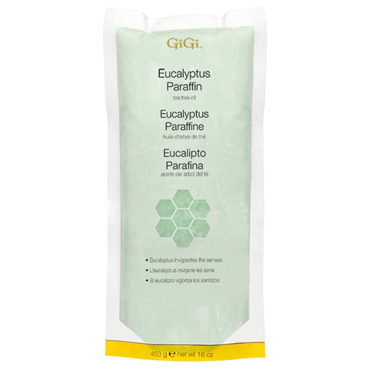 GiGi Eucalyptus Paraffin Wax Refill Block with Tea Tree Oil for Hand Feet Therapy Moisturizing Wax for Paraffin Bath Mac