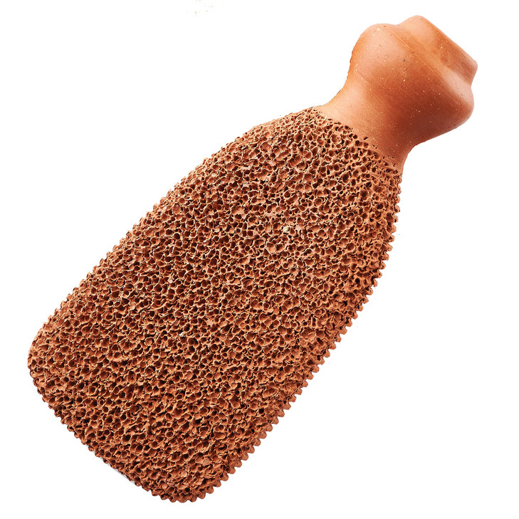 Pumice Stone for Feet Lasts 5 Years Foot Exfoliator Scrubber Callus Remover Made of Natural TerraCotta