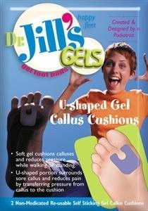 Dr Jills GelUShaped Callus Pads SelfStick ReUsable