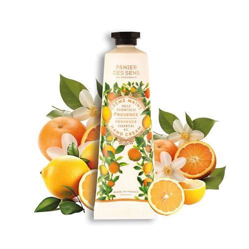 Panier des Sens Small Hand Cream for Dry Cracked Hands Provence Mini Hand Lotion for Dry Skin With Shea Butter and Olive