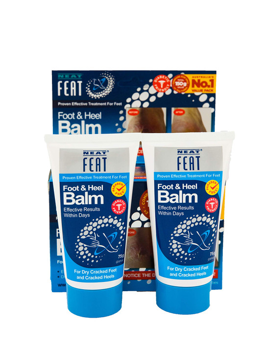 Neat Feat Foot and Heel Balm 2 for 1 Moisturizing Foot Cream for Dry Cracked Skin on Heels and Feet 52 Fl Oz