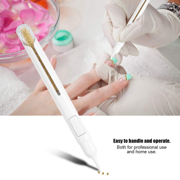 Bullion Bead Pen NailsBeads Nail Pen Dotting Pen for Nails Bullion Pen Painting Drawing Pen DIY Manicure Decorations for