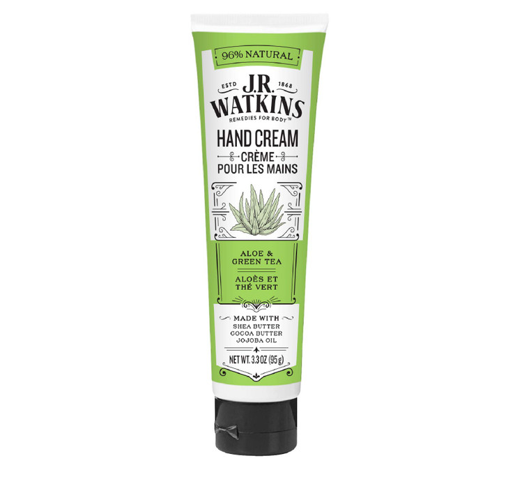 JR Watkins Shea Butter Hand Cream Aloe Green Tea 33 oz 2 pack