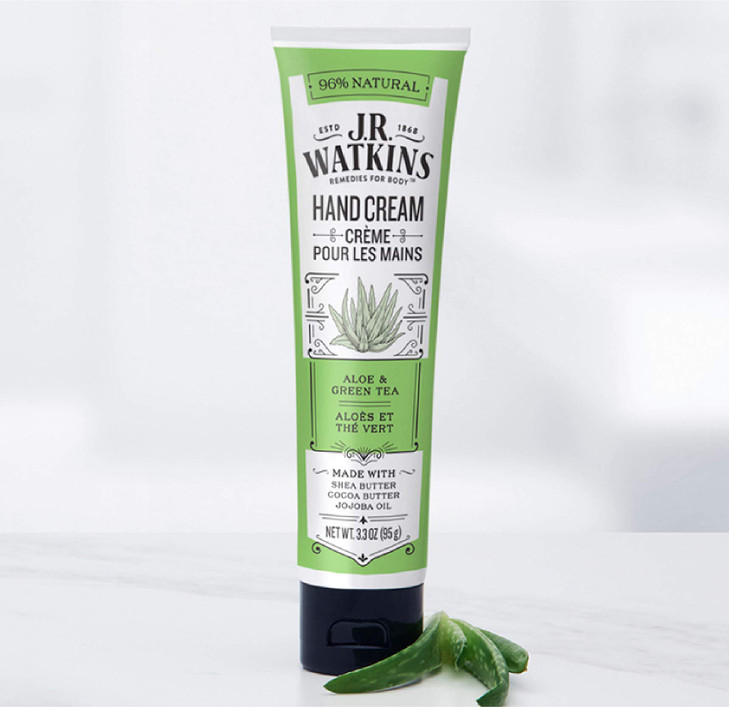JR Watkins Shea Butter Hand Cream Aloe Green Tea 33 oz 2 pack