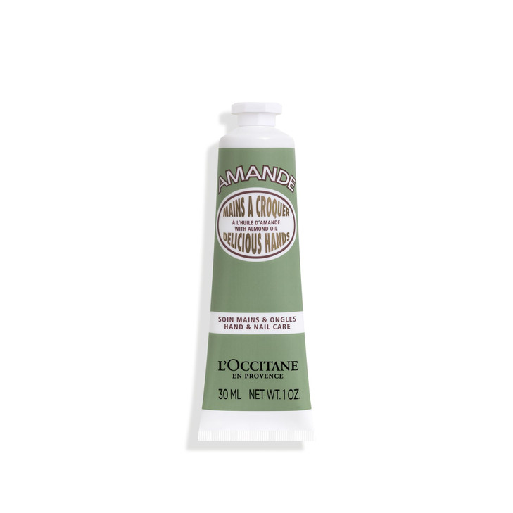 LOCCITANE Almond Delicious Hand Nail Cream Soften hands Cuticles with Irresistible Almond Scent Moisturizing Infused Wit