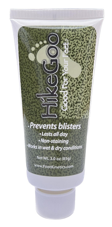 Foot Kinetics HikeGoo Blister Prevention Cream for Hiking and Backpacking 3 oz LongLasting SweatResistant Cream Prevents