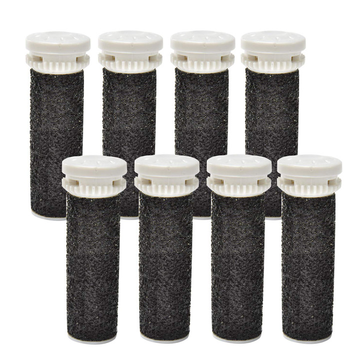 4 Pack Black Replacement Roller Refills Compatible with Scholl Express Pedi Foot SmootherExtra Coarse