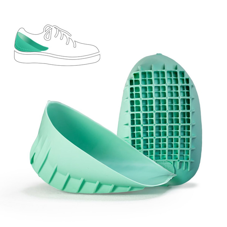 Tulis Heavy Duty Heel Cups ShockAbsorbing Cushion Insert for Plantar Fasciitis Severs Disease and Heel Pain Made in The