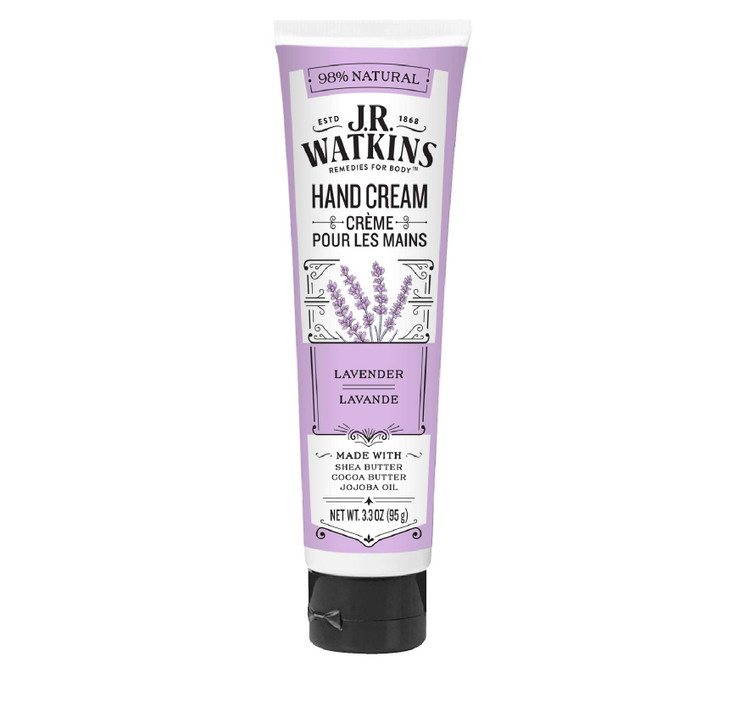 JR Watkins Natural Moisturizing Hand Cream Hydrating Hand Moisturizer with Shea Butter Cocoa Butter and Avocado Oil USA
