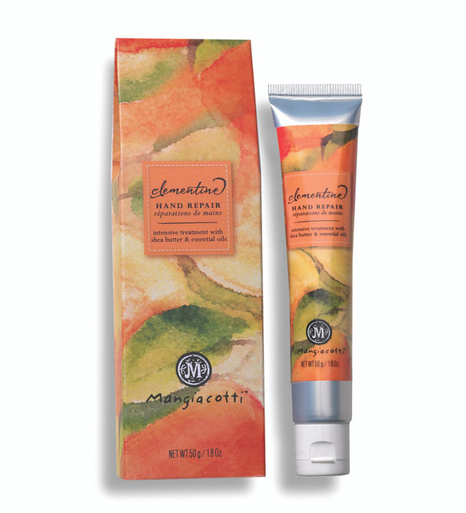 Mangiacotti Hand Repair Cream Shea Butter Chamomile FastAbsorbing Moisturizer for Dry Hands Made in USA 18oz Clementine