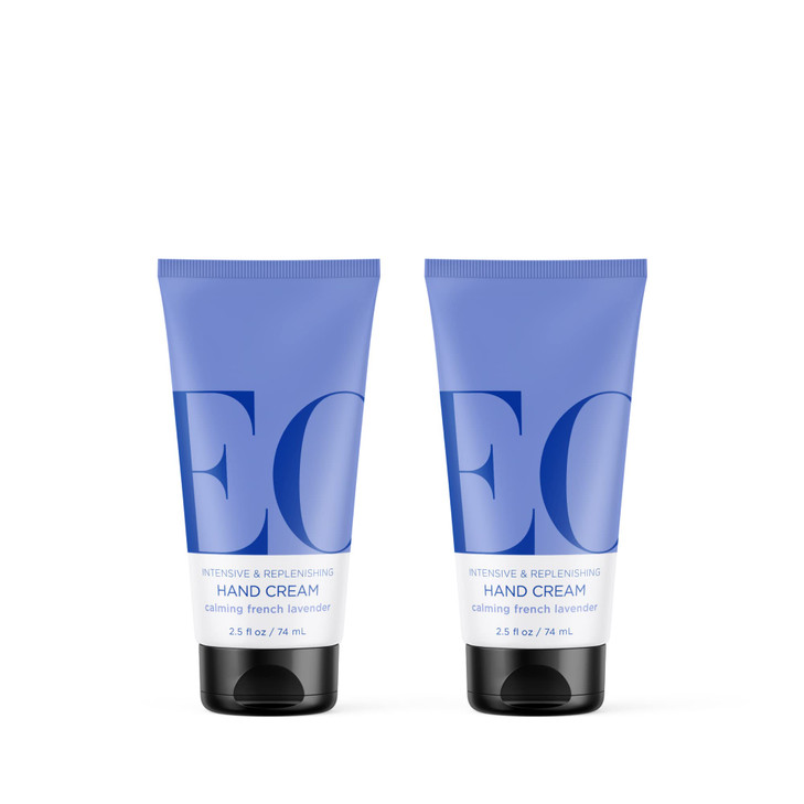 EO Hand Cream 25 Ounce Pack of 2 French Lavender Organic PlantBased Moisturizer for Dry Skin