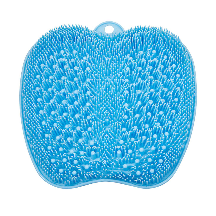 BESKAR Larger Foot Scrubber Mat with NonSlip Suction Cups Cleans Smooths Exfoliates Massages Without Bending Circulation