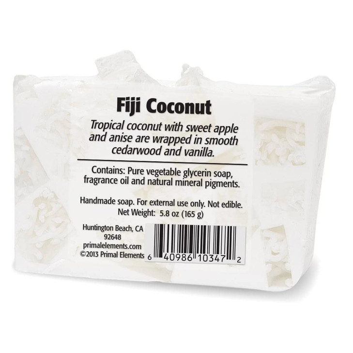 Primal Elements Fiji Coconut Wrapped Bar Soap, 5.8 Ounce online at globaldelivered