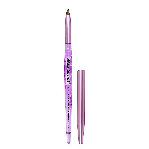 Mia Secret Kolinsky Art Brush 4 Size Purple 3D Nail Art
