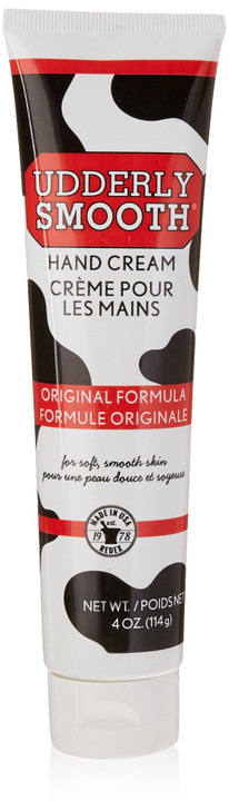 Udderly Smooth Hand Cream Original Formula for Rough Dry Skin FastAbsorbing 24Hour Moisturization 4 oz Pack of 5