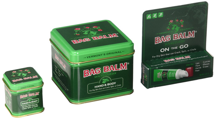 Bag Balm Bundle 8 Ounces 1 Ounces Tins and OnThego Tube