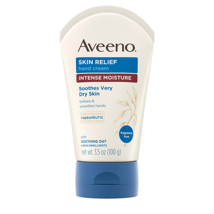 Aveeno Active Naturals Skin Relief Hand Cream 35Ounce Tubes Pack of 3