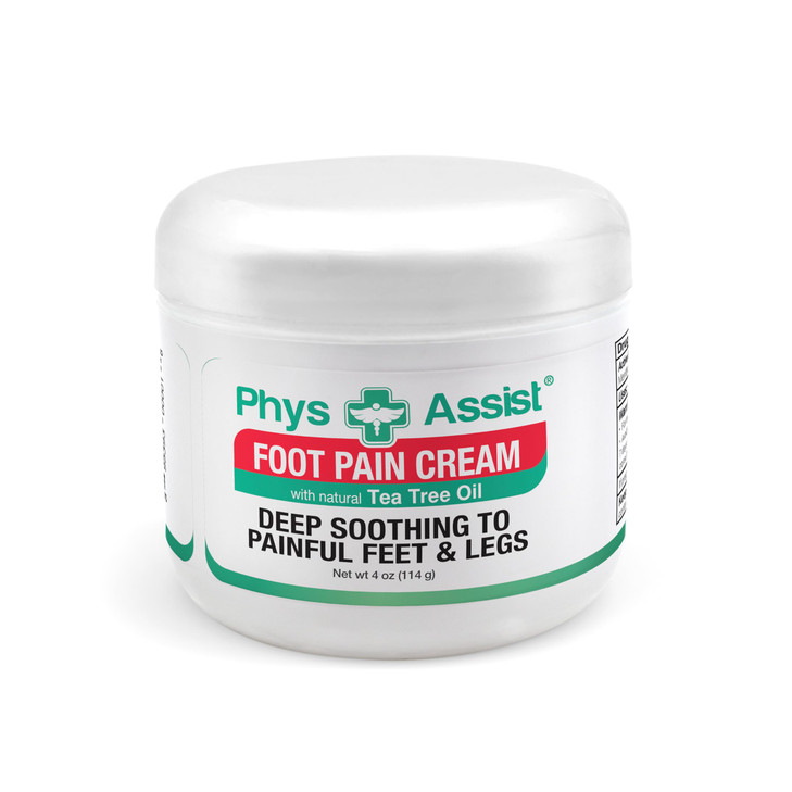 PhysAssist Foot Pain Cream Combo 4 oz jar 15 oz Soothing Relief for Feet and Legs Fast Absorbing Formula Contains Natura