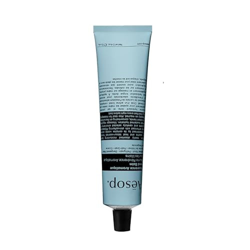 Aesop Reverence Aromatique Travel Size Hand Balm Lotion that Gently Exfoliates Dry Hands Nourishes with Macadamia Seed O