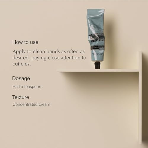 Aesop Reverence Aromatique Travel Size Hand Balm Lotion that Gently Exfoliates Dry Hands Nourishes with Macadamia Seed O
