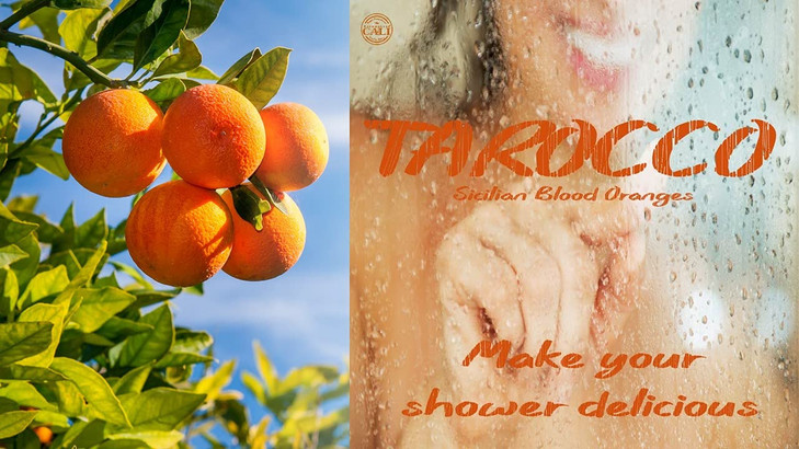 Baronessa Cali Tarocco Sicilian Blood Orange Foot Cream and Hand Cream Set Refreshing and Moisturizing 4 Ounce