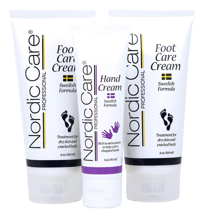 Nordic Care Foot Care Cream 2 pack Hand Cream Hydrates and Treats Severely Dry Feet Cracked Heels Urea Glycerin Relieves
