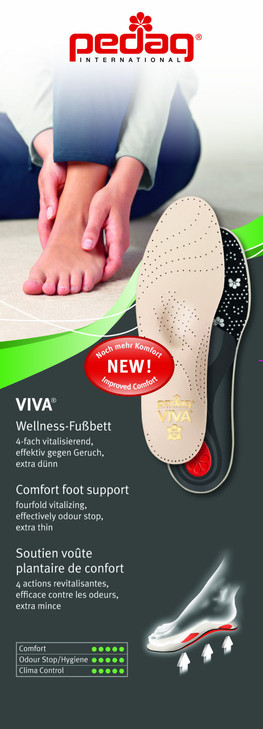 Pedag Viva Leather Arch Support Inserts Handmade in Germany Plantar Fasciitis Relief Heel Cushion Activated Charcoal Odo
