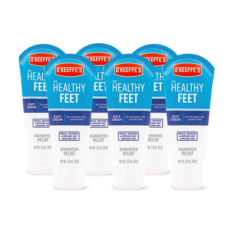 OKeeffes K02800046 Healthy Feet Foot Cream Tube 6 Pack 3 oz