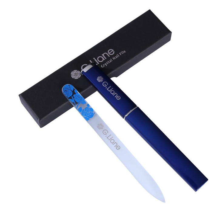 GLiane Crystal Nail File SetProfessional Nail File Manicure Pedicure Kit for Natural Nails Acrylic Nails Gels Nails Mani