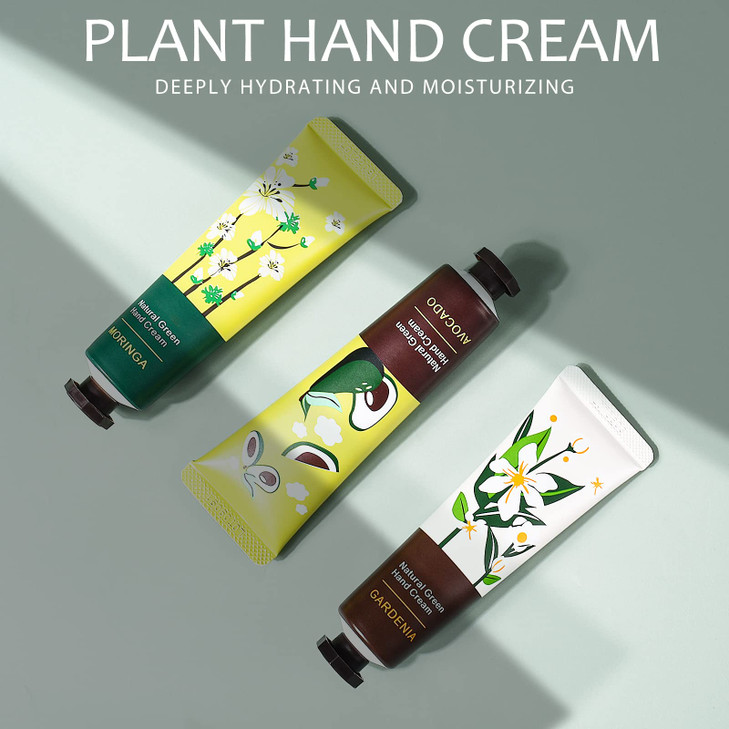 Ownest 10 Pack Hand Cream Kit Plant Fragrance Moisturizing Hand Care Cream Hydrating Formula Hand Lotion for Dry Crack S